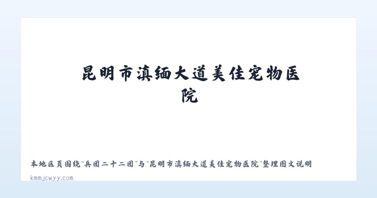 广安门内街道 - 昆明市滇缅大道美佳宠物医院 主图